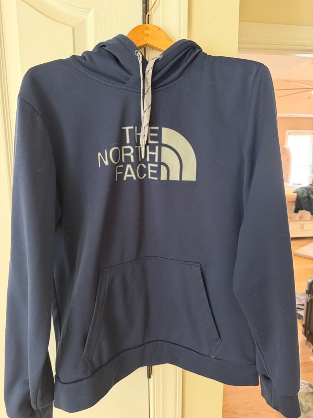 The North Face Navy Blue Logo Pullover Hoodie